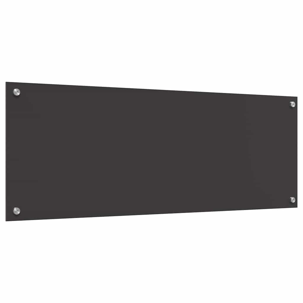 Konyhai hátfal 2 pcs sötétszürke 110 x 40 cm edzett üveg