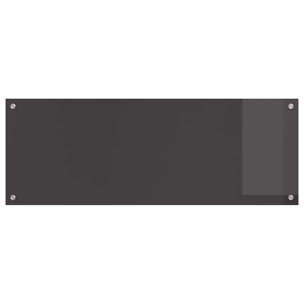 Konyhai hátfal 2 pcs sötétszürke 110 x 40 cm edzett üveg