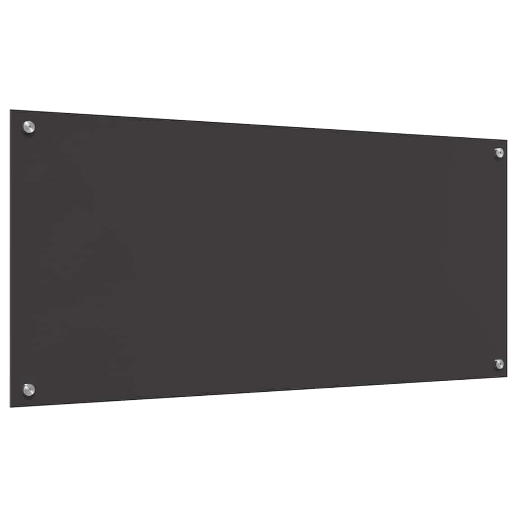 Konyhai splashback 2 pcs sötétszürke 110 x 50 cm edzett üveg