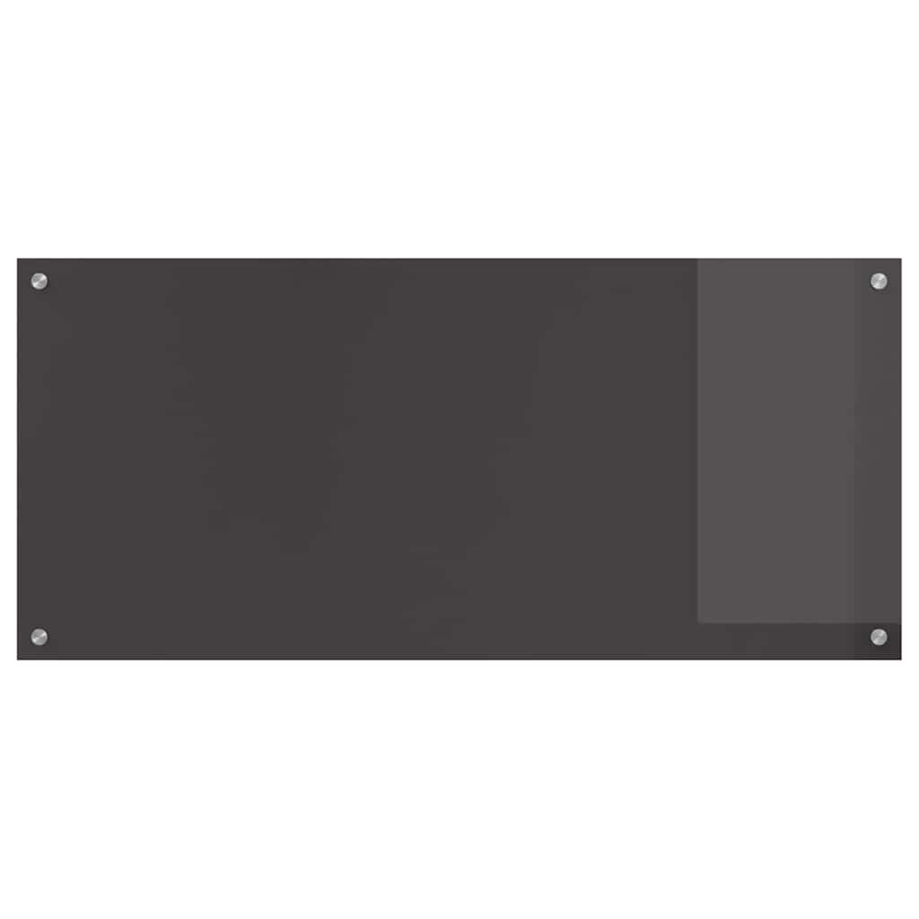 Konyhai splashback 2 pcs sötétszürke 110 x 50 cm edzett üveg