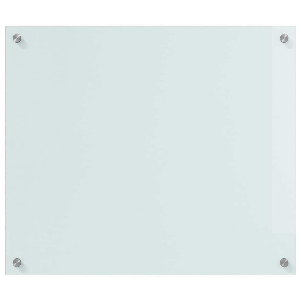 Konyhai hátfal 2 pcs fehér 70 x 60 cm edzett üveg