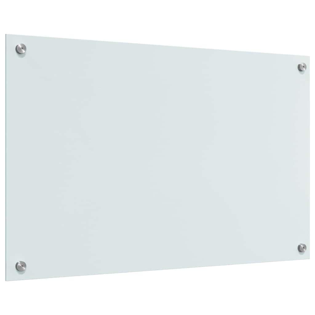 Konyhai hátfal 2 pcs fehér 80 x 50 cm edzett üveg