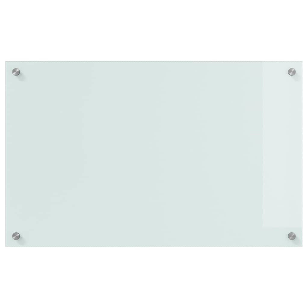 Konyhai hátfal 2 pcs fehér 80 x 50 cm edzett üveg