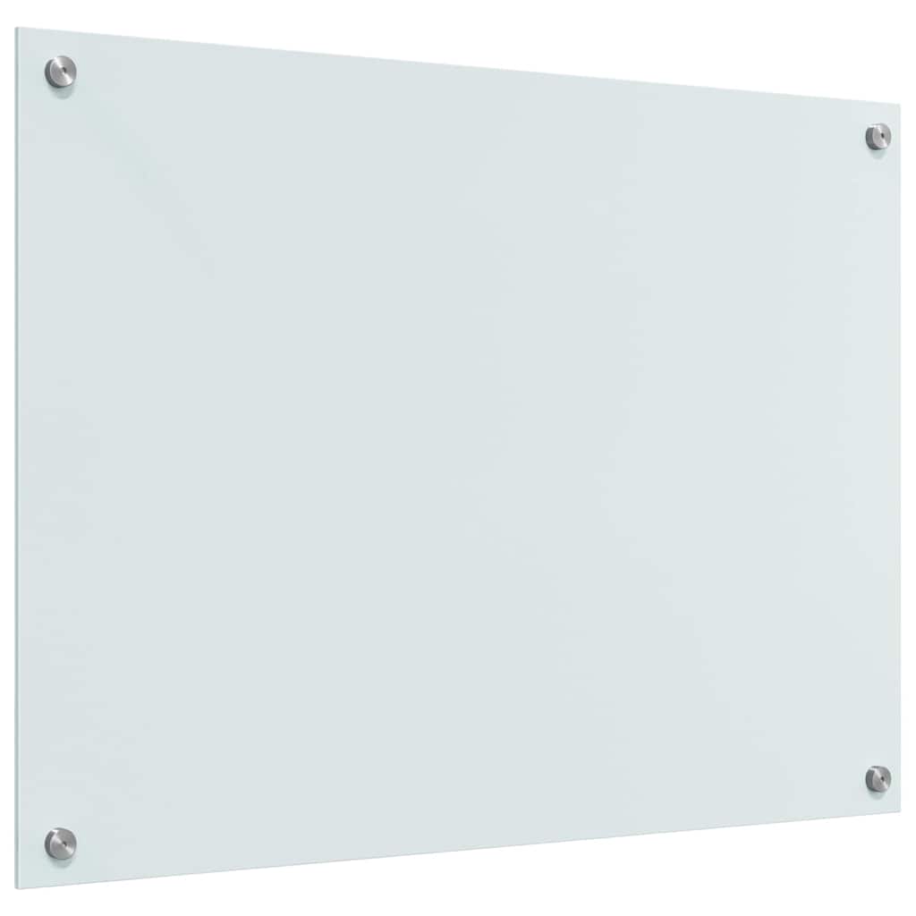 Konyhai hátfal 2 pcs fehér 80 x 60 cm edzett üveg