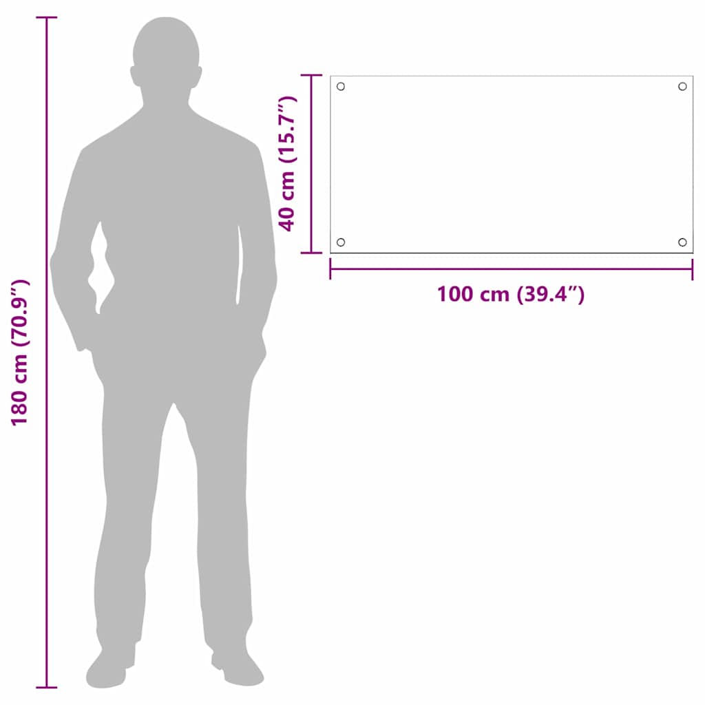 Konyhai hátfal 2 pcs fehér 100 x 40 cm edzett üveg