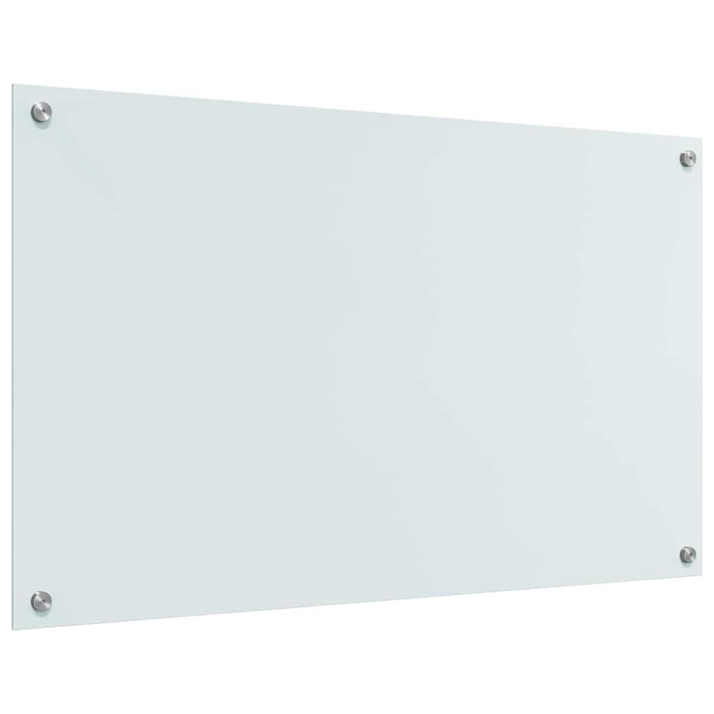 Konyhai hátfal 2 pcs fehér 100 x 60 cm edzett üveg