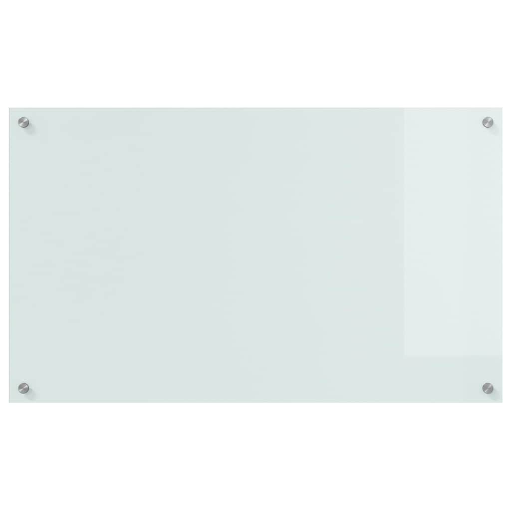 Konyhai hátfal 2 pcs fehér 100 x 60 cm edzett üveg