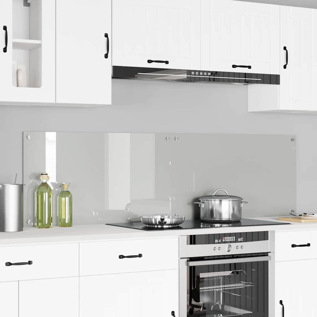 Konyhai splashback átlátszó 90 x 50 x 0.8 cm edzett üveg