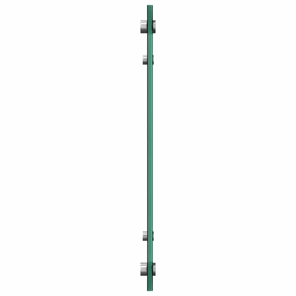 Konyhai hátfal 2 pcs fekete 70 x 40 cm edzett üveg