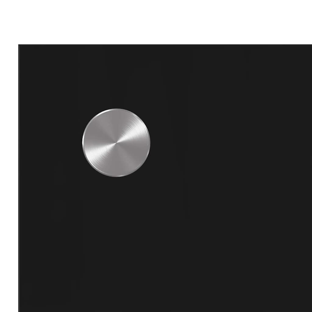 Konyhai splashback fekete 80 x 50 x 0.8 cm edzett üveg