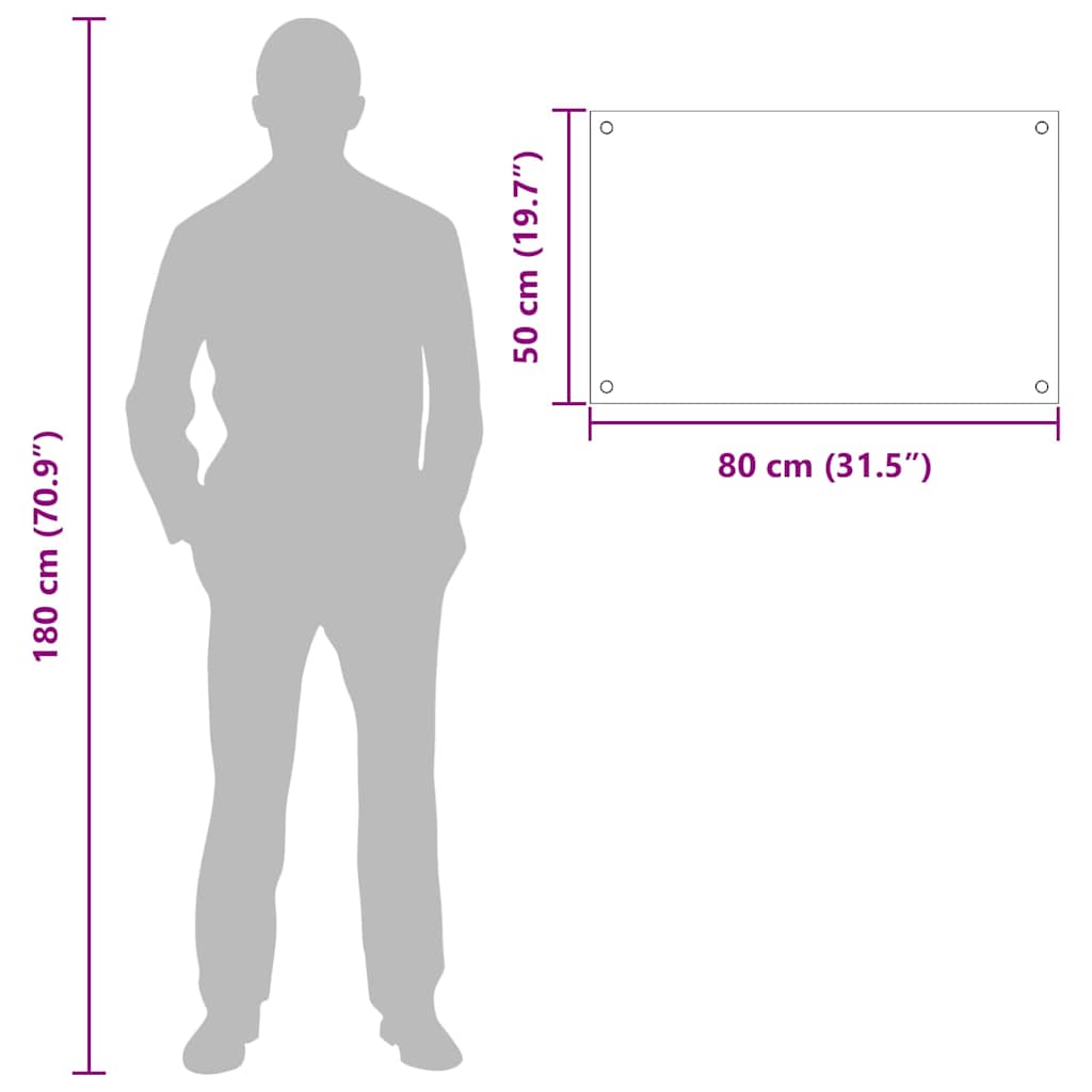 Konyhai splashback fekete 80 x 50 x 0.8 cm edzett üveg