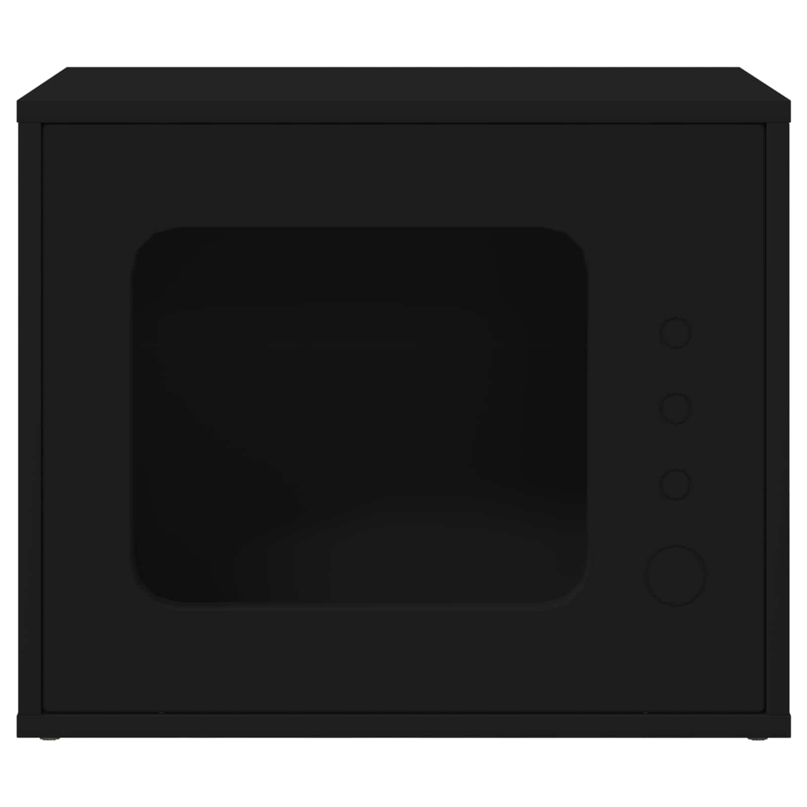 Macska ház fekete 51 x 30 x 42 cm faanyag