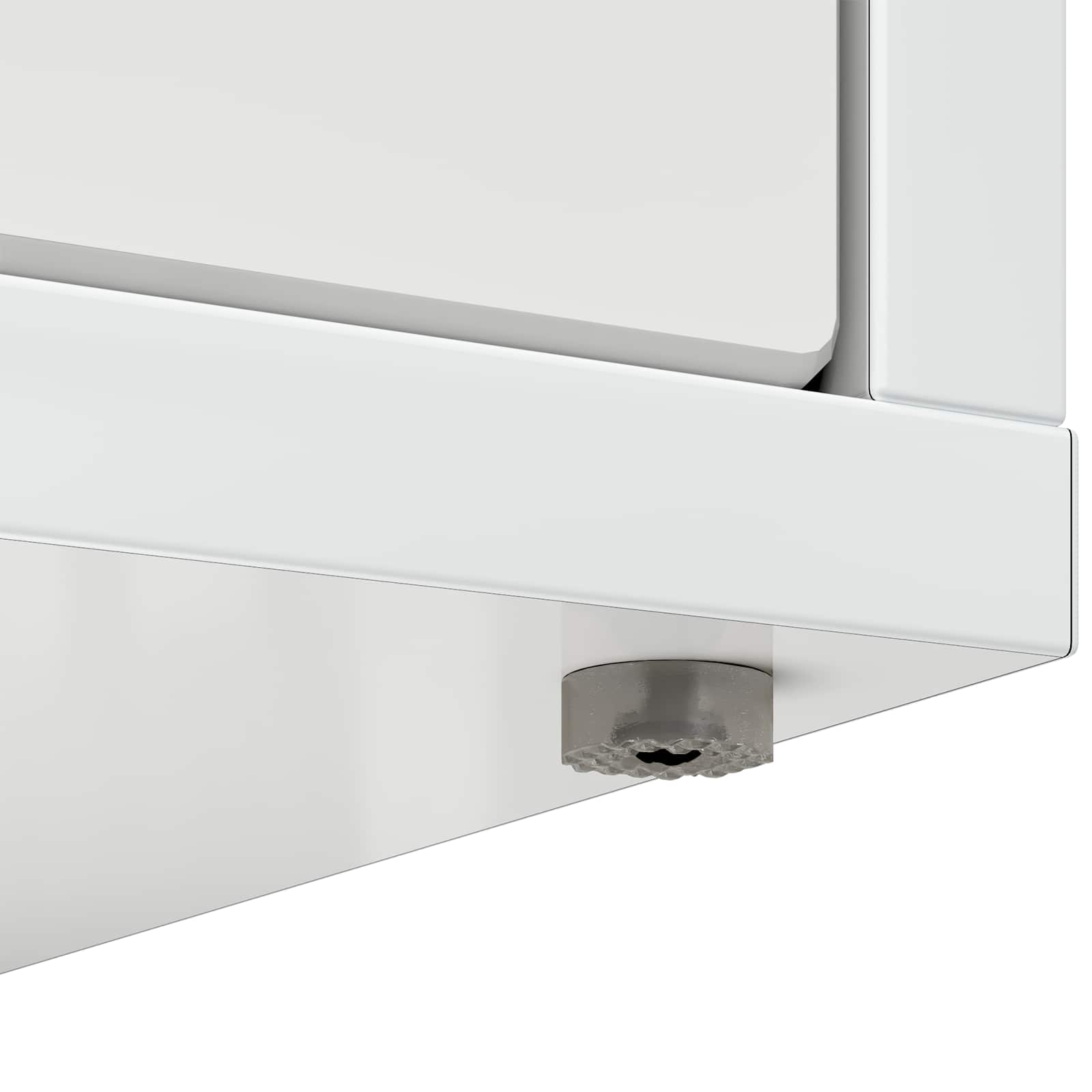 Macska ház fényes fehér 51 x 30 x 42 cm faanyag