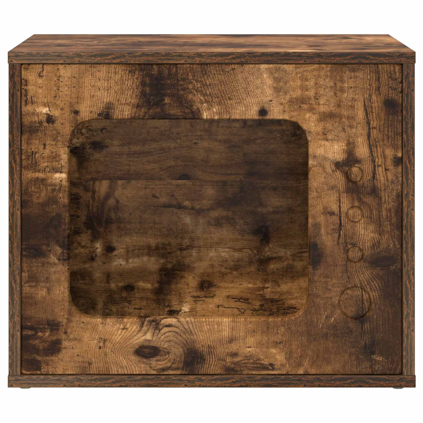 Macska ház füstölt tölgy 51 x 30 x 42 cm faanyag