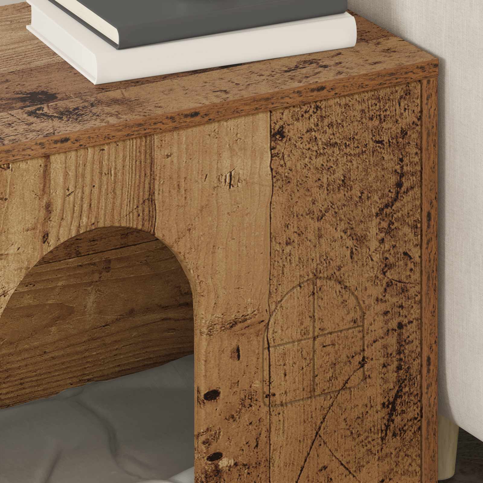 Macska ház öreg fa 51 x 30 x 52 cm faanyag