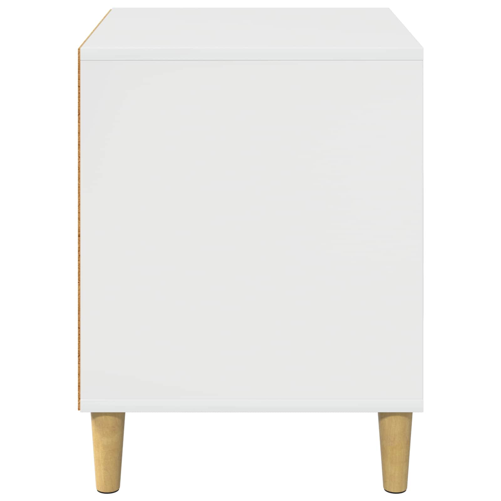 Macska ház fényes fehér 42,5 x 40 x 52,5 cm faanyag