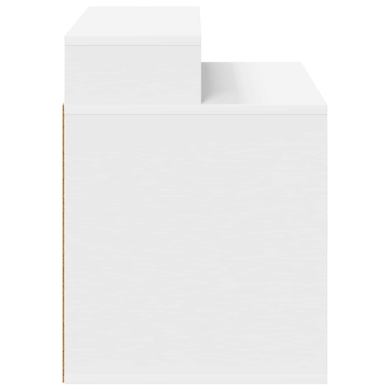 Macska ház fehér 42.5 x 40 x 52.5 cm faanyag