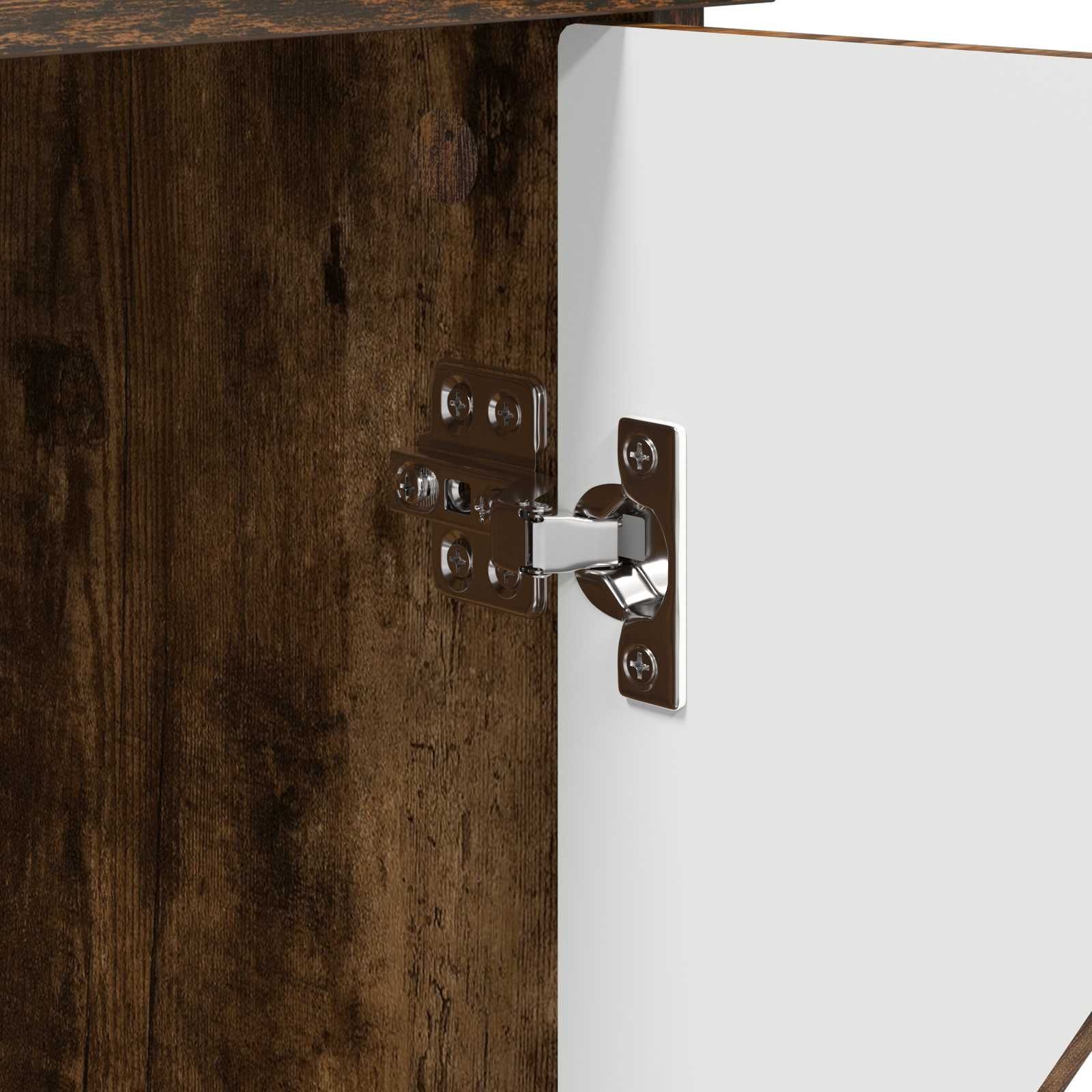 Macska ház füstölt tölgy 53 x 52 x 62 cm faanyag