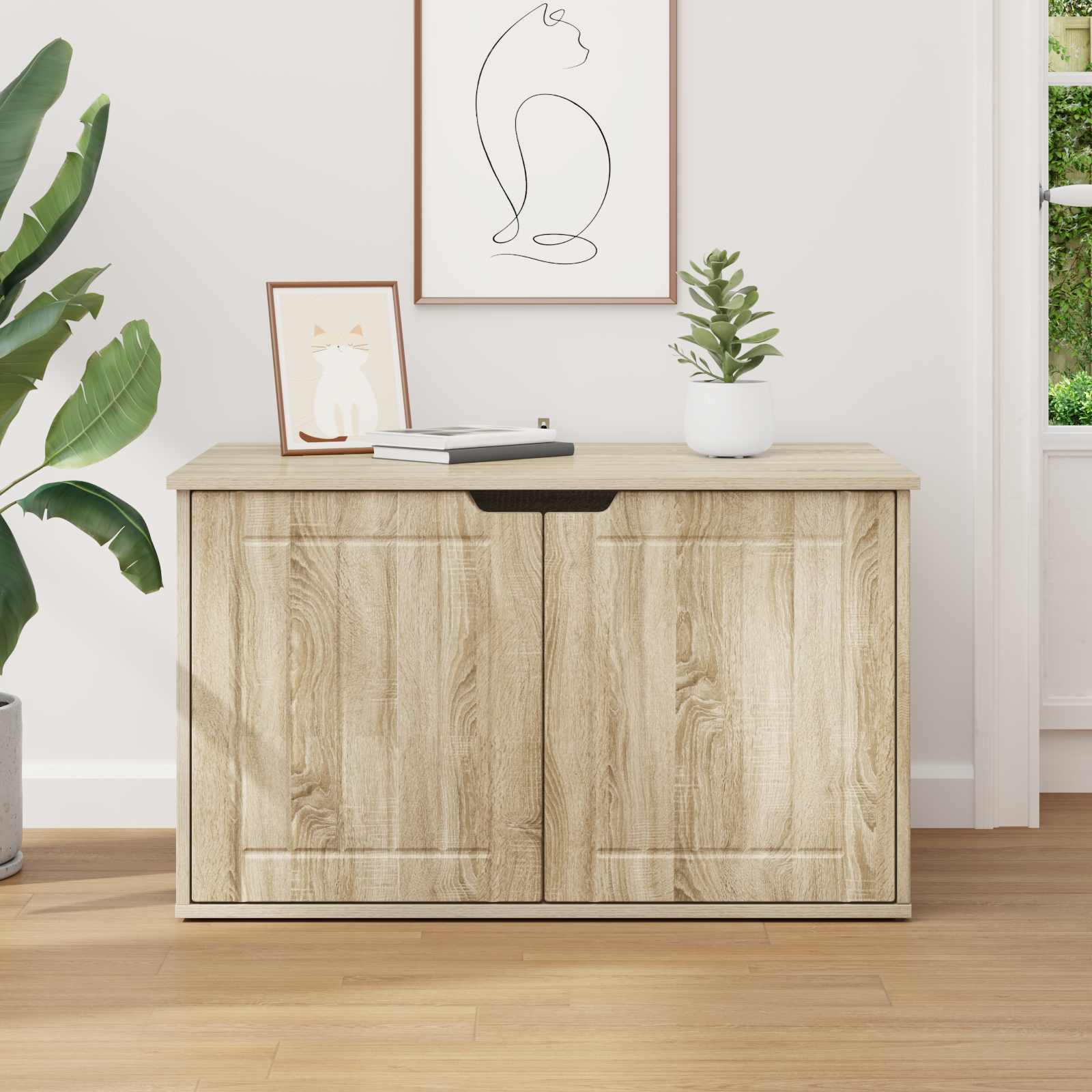 Macska ház sonoma 85 x 55 x 53,5 cm faanyag