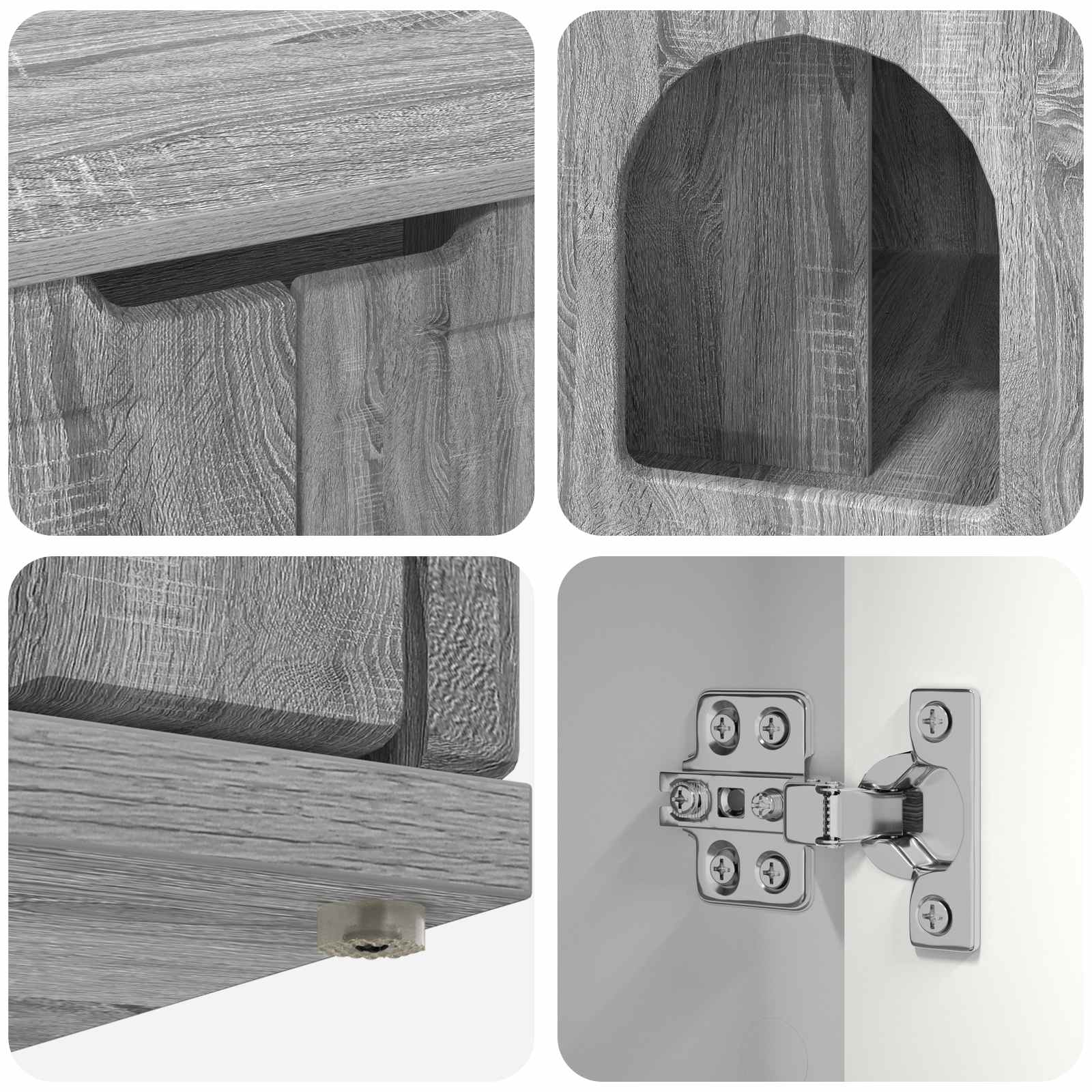 Macska ház szürke sonoma 85 x 55 x 53,5 cm faanyag