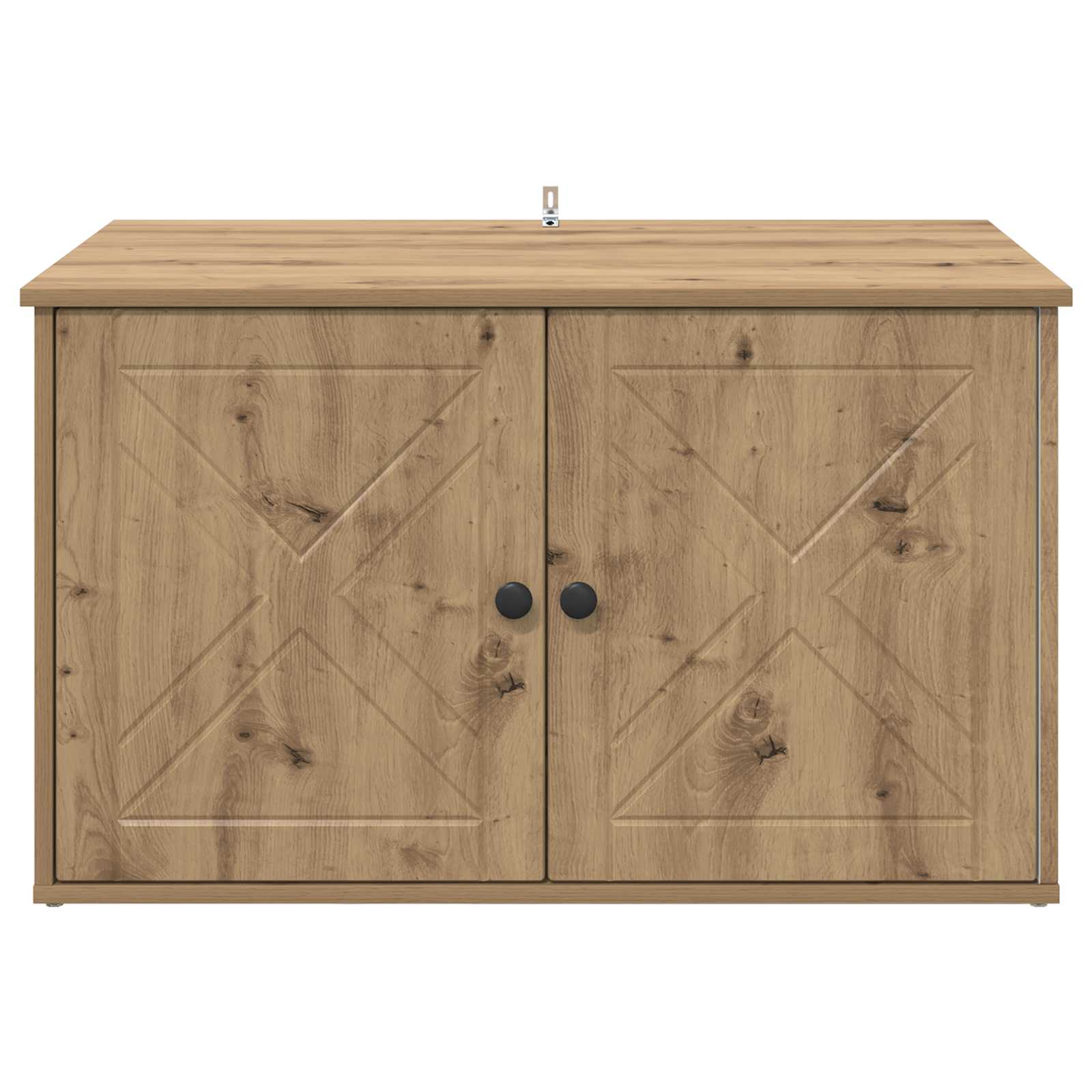 Macska ház művészi tölgy 85 x 55 x 50 cm faanyag