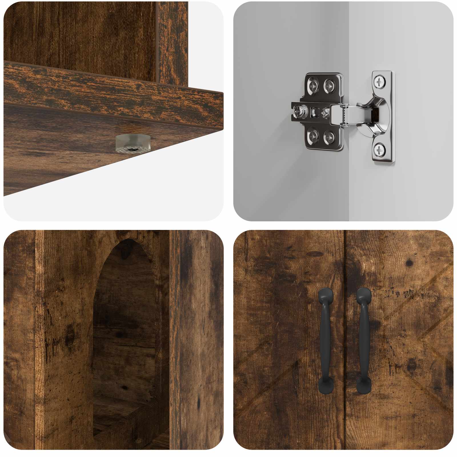 Macska ház füstölt tölgy 85 x 55 x 50 cm faanyag