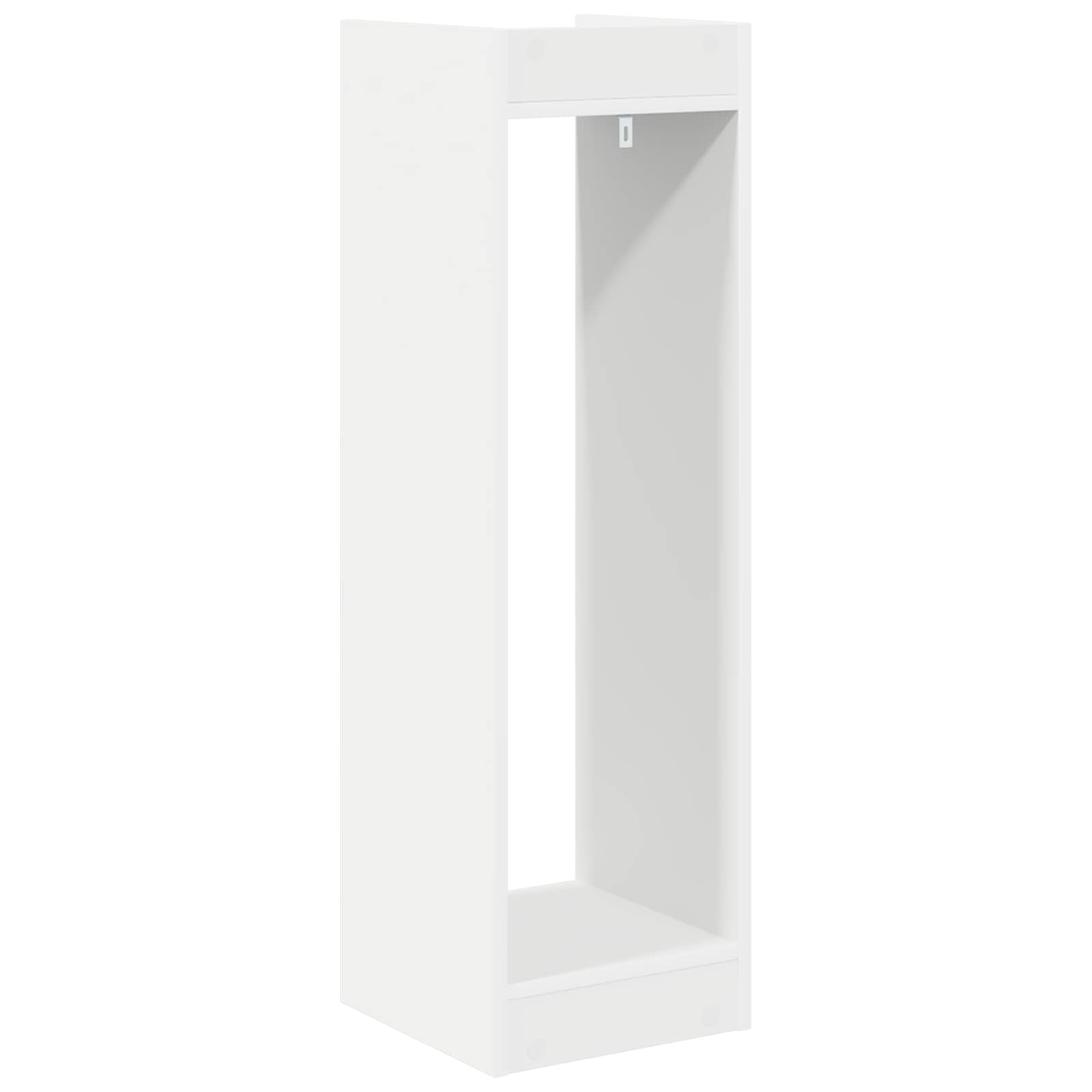 Növényállvány polcokkal 2 pcs fehér 30 x 30 x 100 cm mérnöki fa