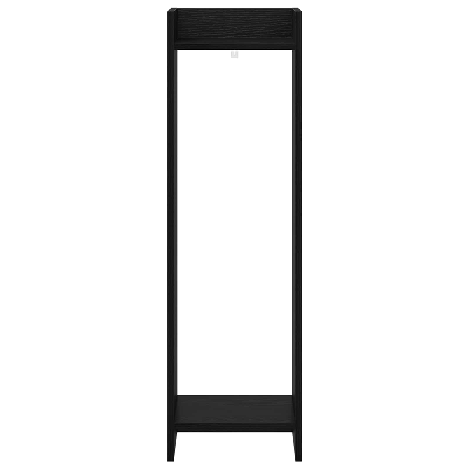 Növényállvány 2 pcs fekete tölgy 30 x 30 x 100 cm mérnöki fa