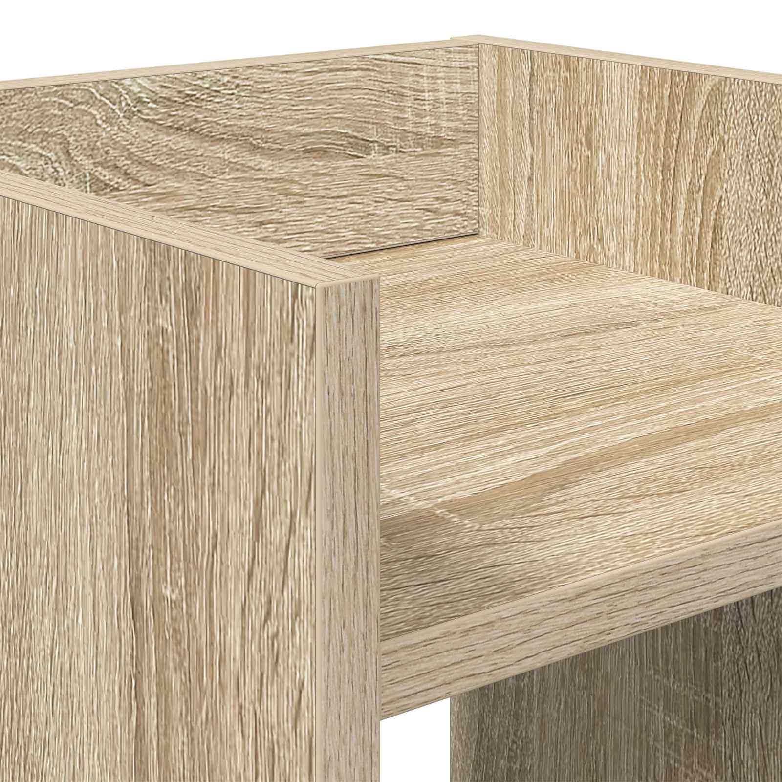 Növényállvány sonoma tölgy 30 x 30 x 100 cm mérnöki fa