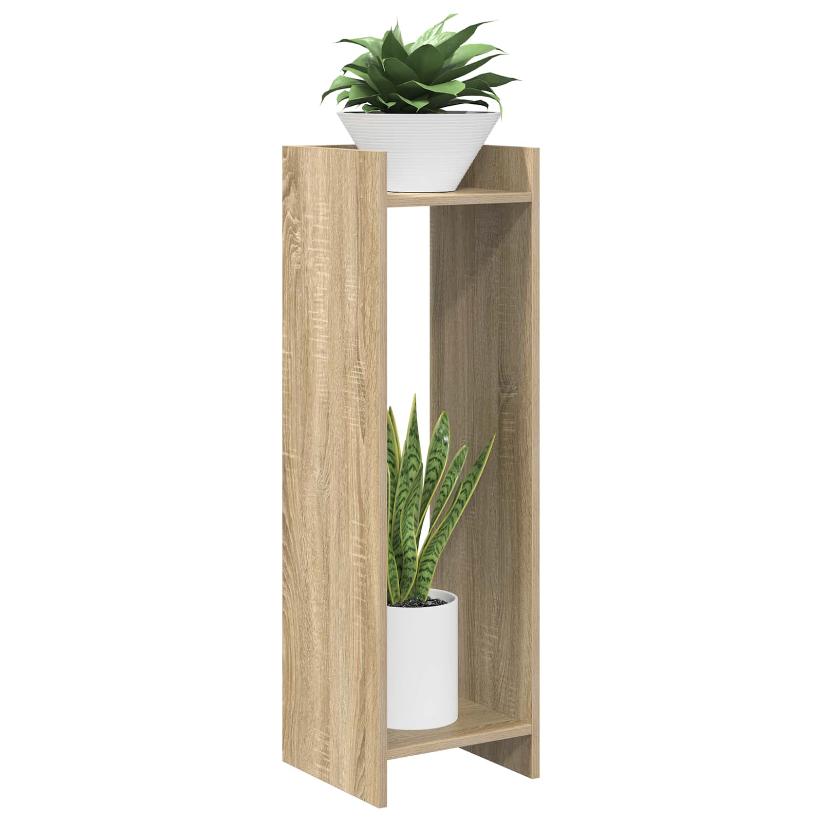 Növényállvány 2 pcs sonoma tölgy 30 x 30 x 100 cm mérnöki fa