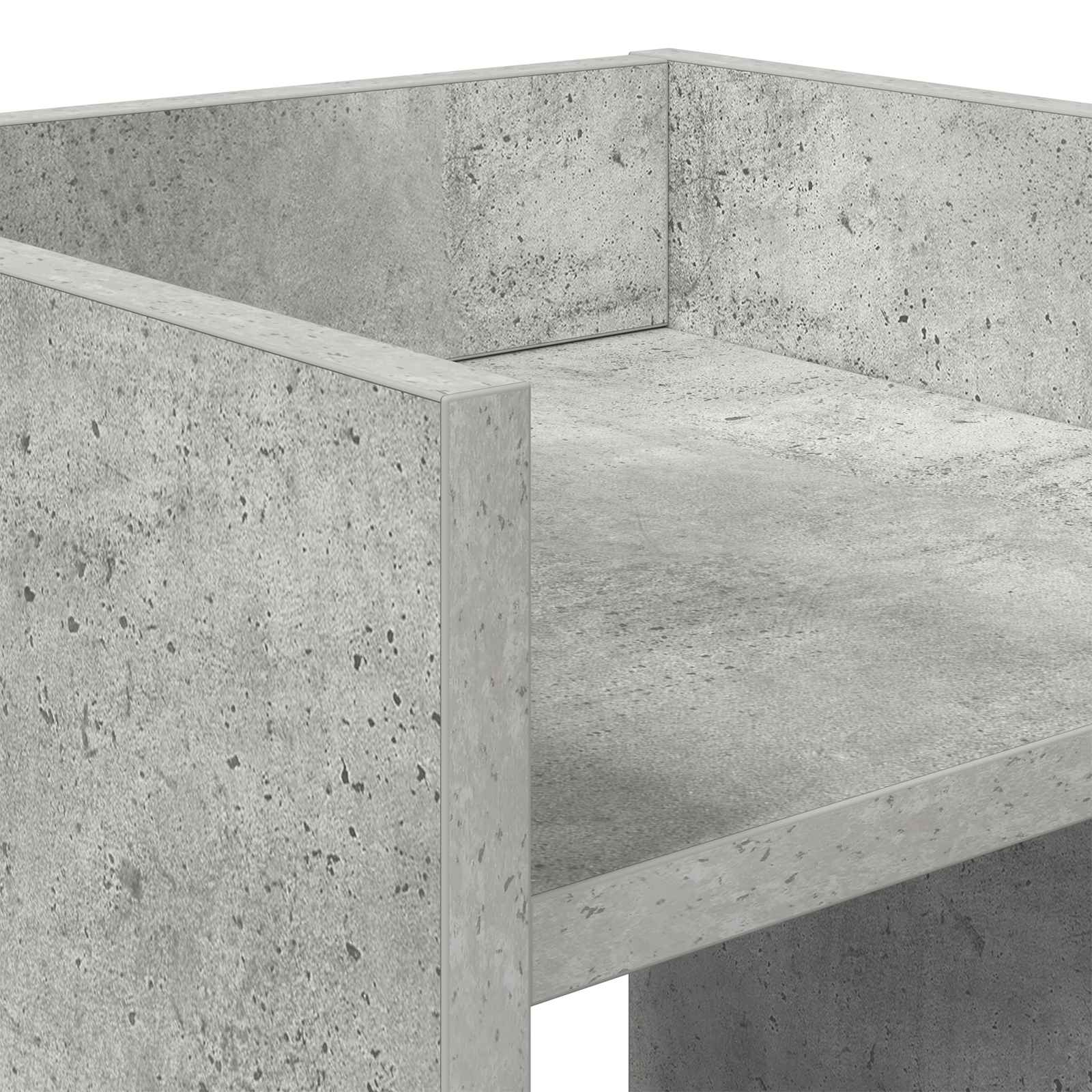Növényállvány beton szürke 30 x 30 x 100 cm mérnöki fa