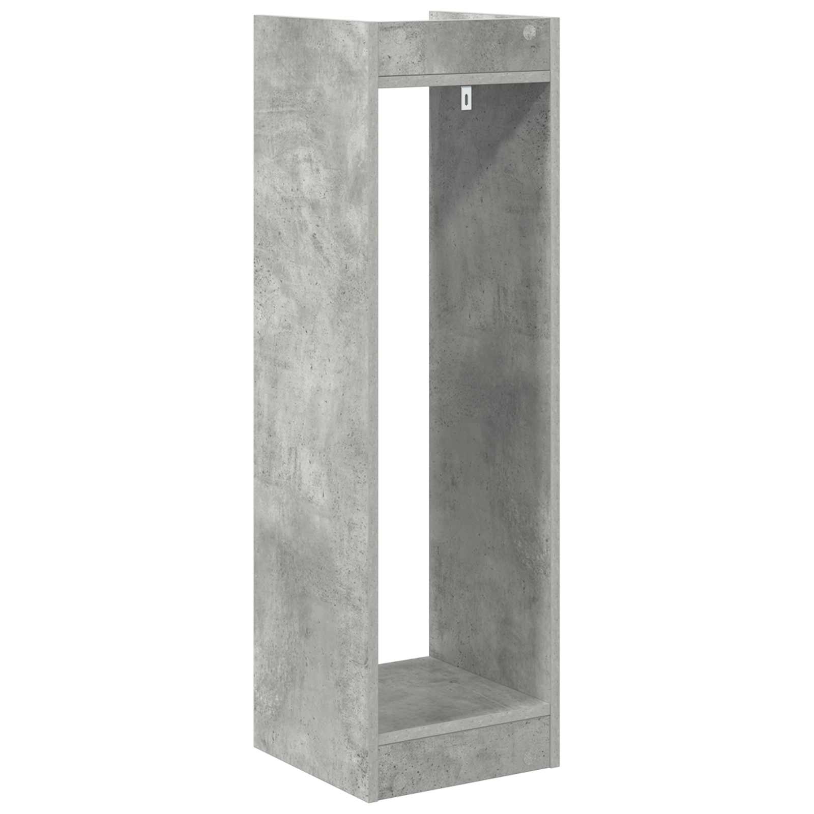 Növényállvány beton szürke 30 x 30 x 100 cm mérnöki fa