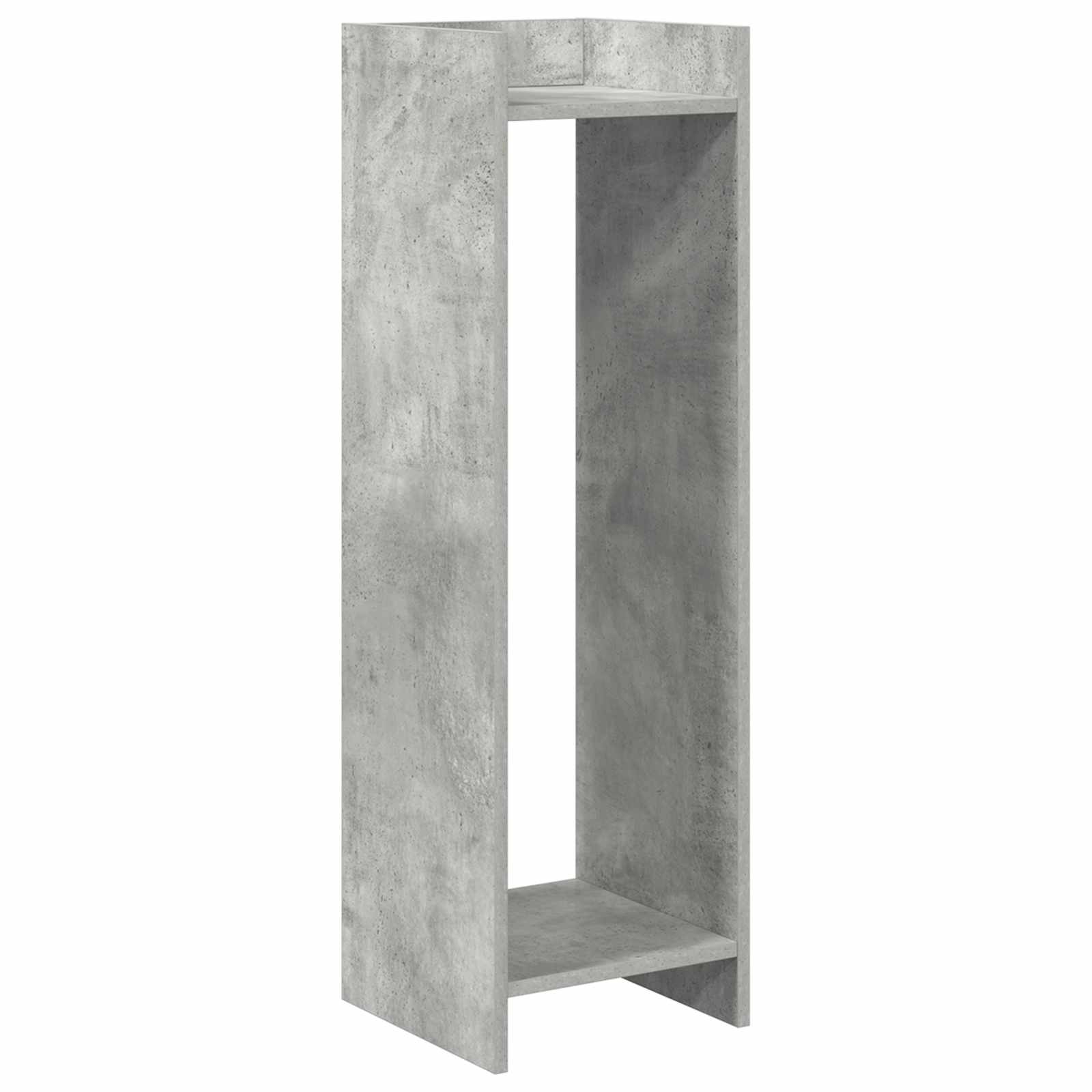 Növényállvány 2 pcs beton szürke 30 x 30 x 100 cm mérnöki fa