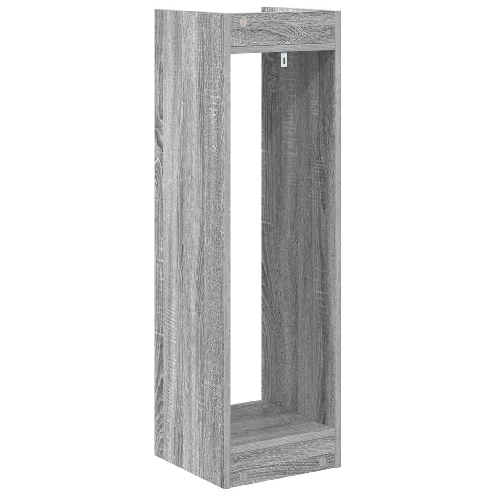 Növényállvány 2 pcs szürke sonoma 30 x 30 x 100 cm mérnöki fa