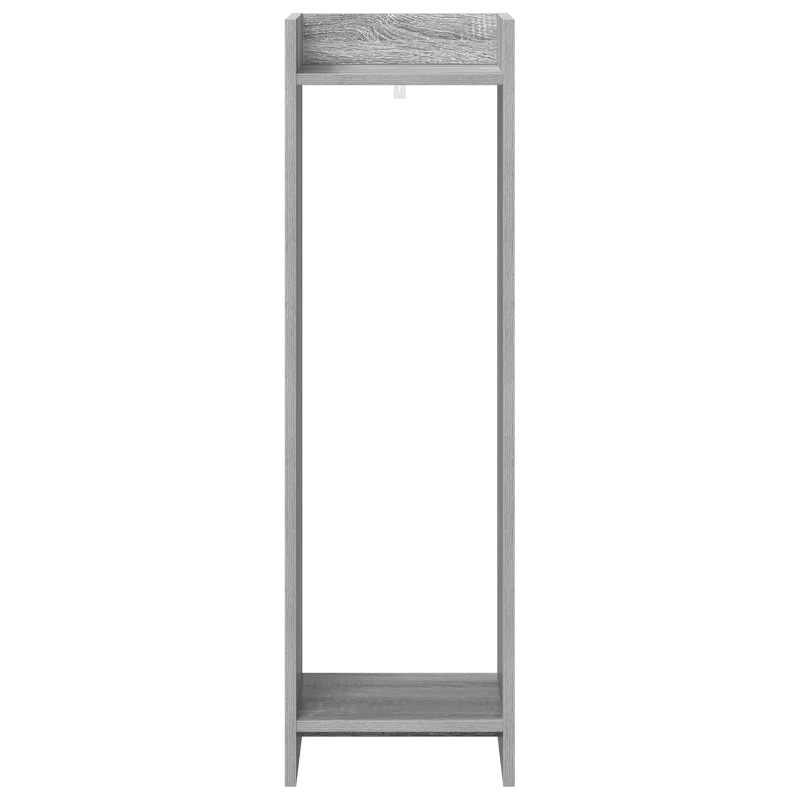 Növényállvány 2 pcs szürke sonoma 30 x 30 x 100 cm mérnöki fa