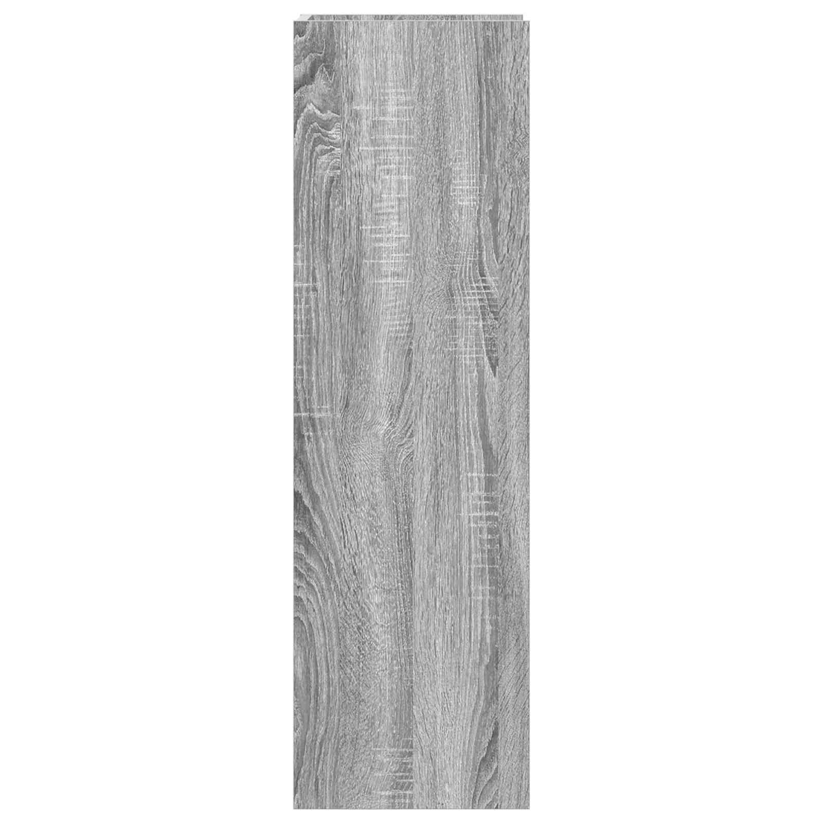 Növényállvány 2 pcs szürke sonoma 30 x 30 x 100 cm mérnöki fa