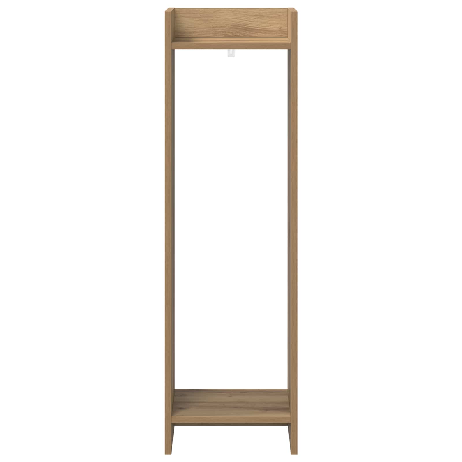 Növényállvány kézműves tölgy 30 x 30 x 100 cm mérnöki fa