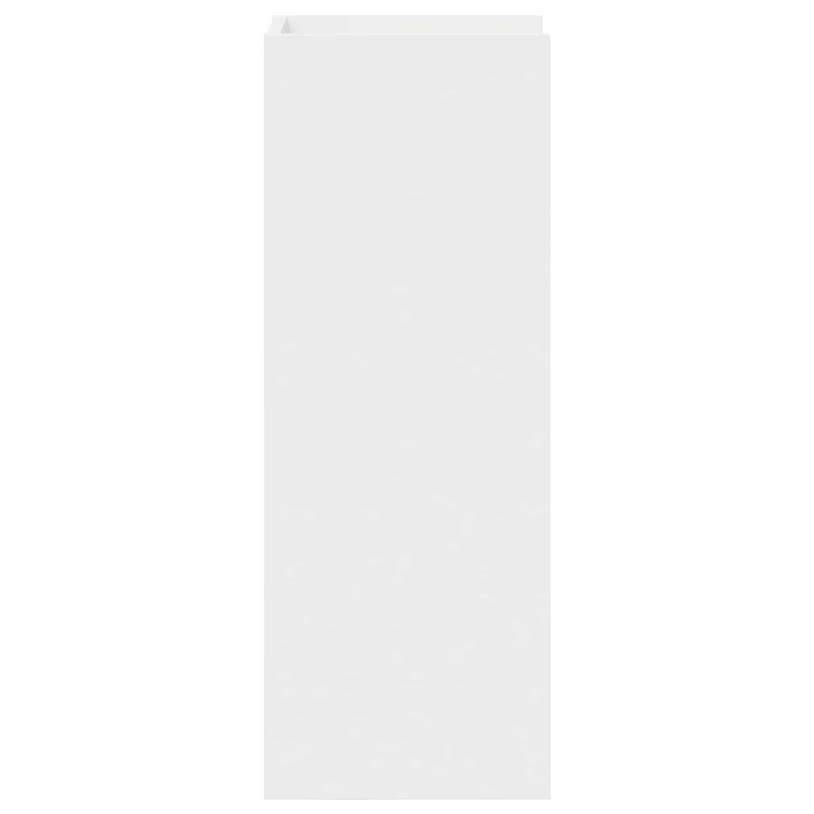 Növényállvány polcokkal fehér 30 x 30 x 80 cm mérnöki fa