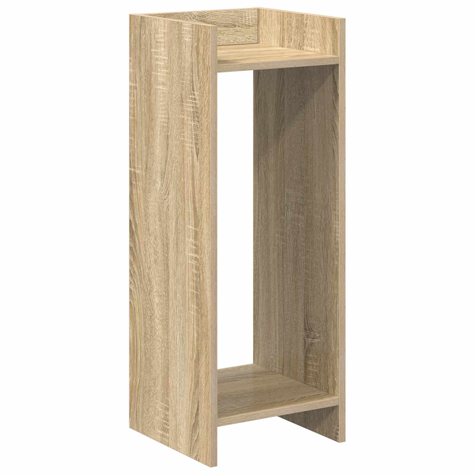 Növényállvány polcokkal sonoma tölgy 30 x 30 x 80 cm mérnöki fa