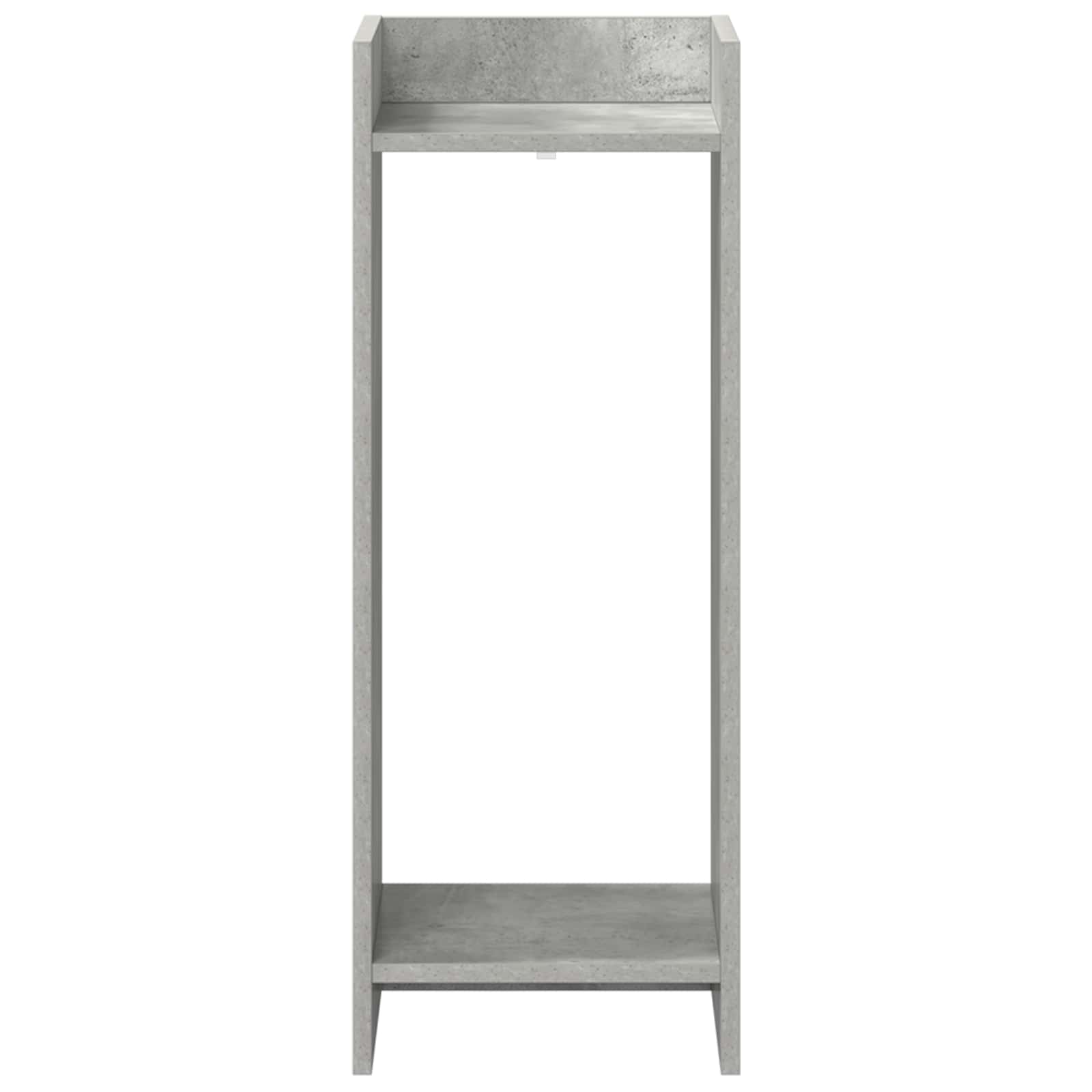 Növényállvány polcokkal beton szürke 30 x 30 x 80 cm mérnöki fa