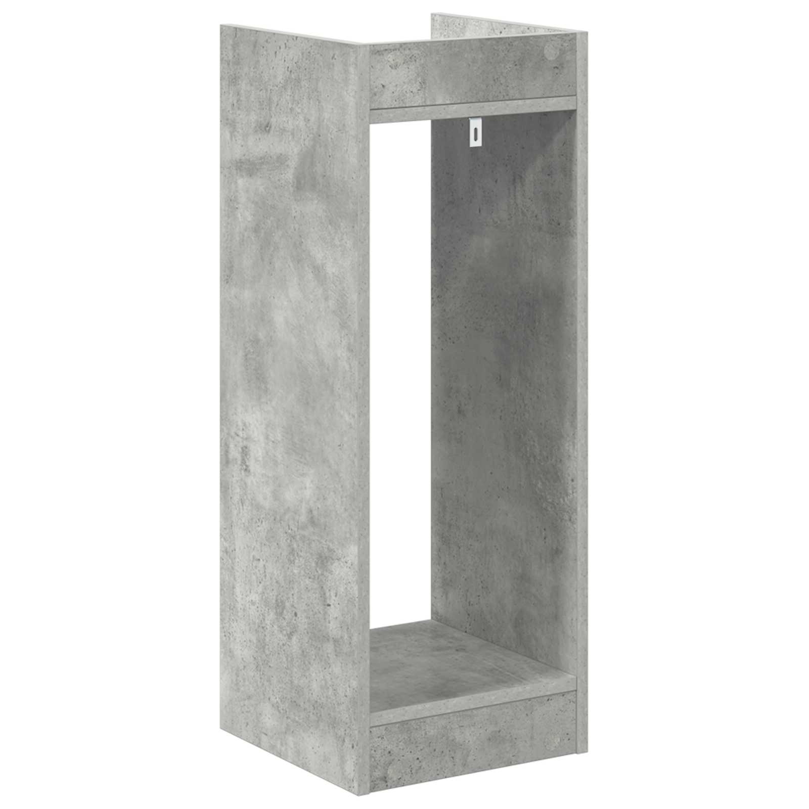 Növényállvány 2 pcs beton szürke 30 x 30 x 80 cm mérnöki fa