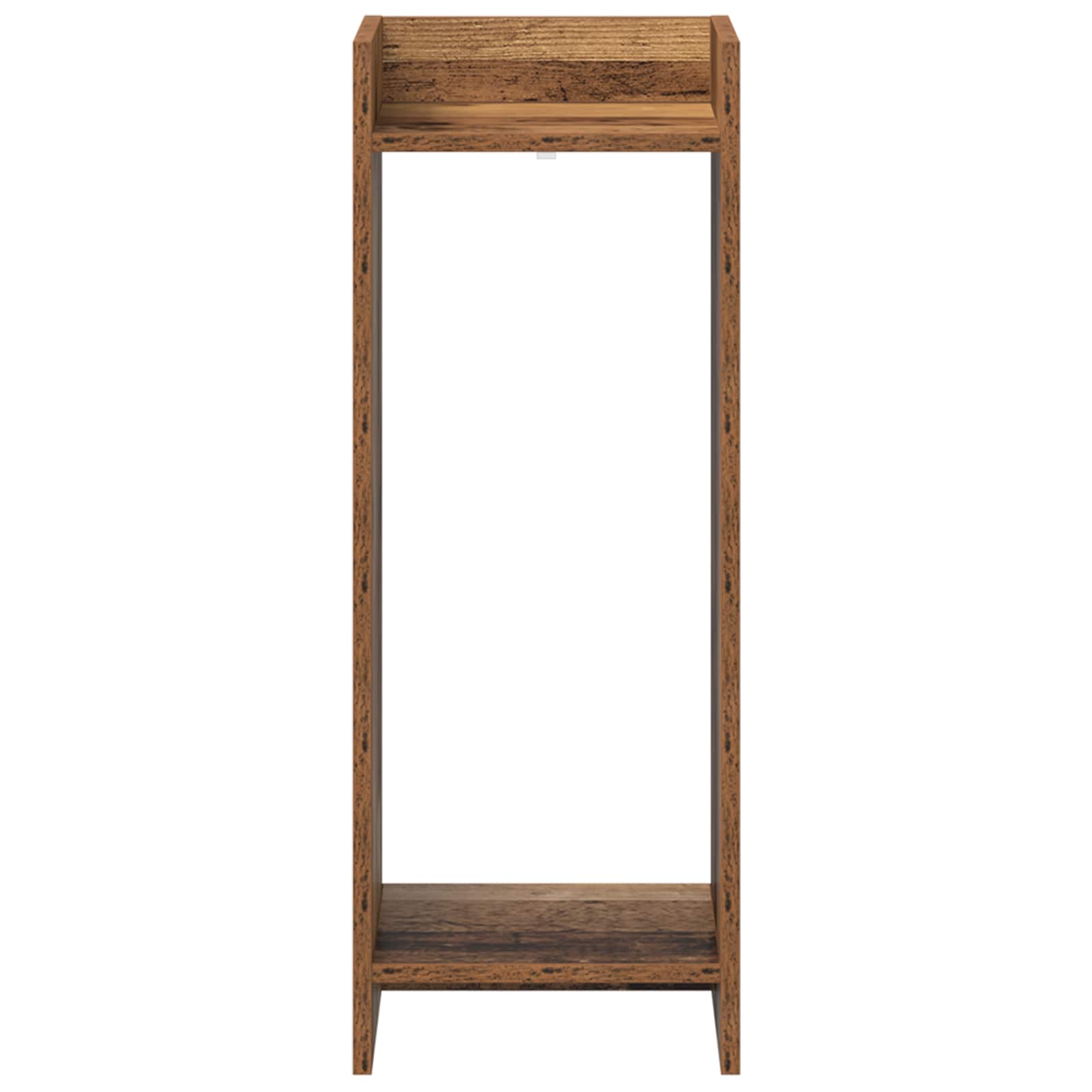 Növényállvány polcokkal öreg fa 30 x 30 x 80 cm mérnöki fa