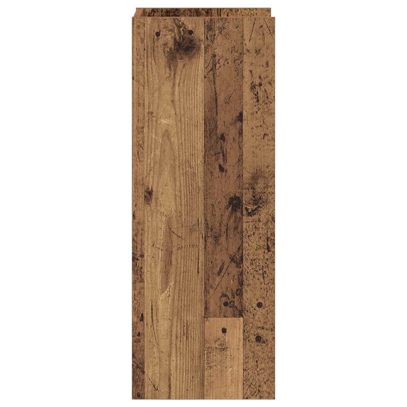 Növényállvány 2 pcs öreg fa 30 x 30 x 80 cm mérnöki fa