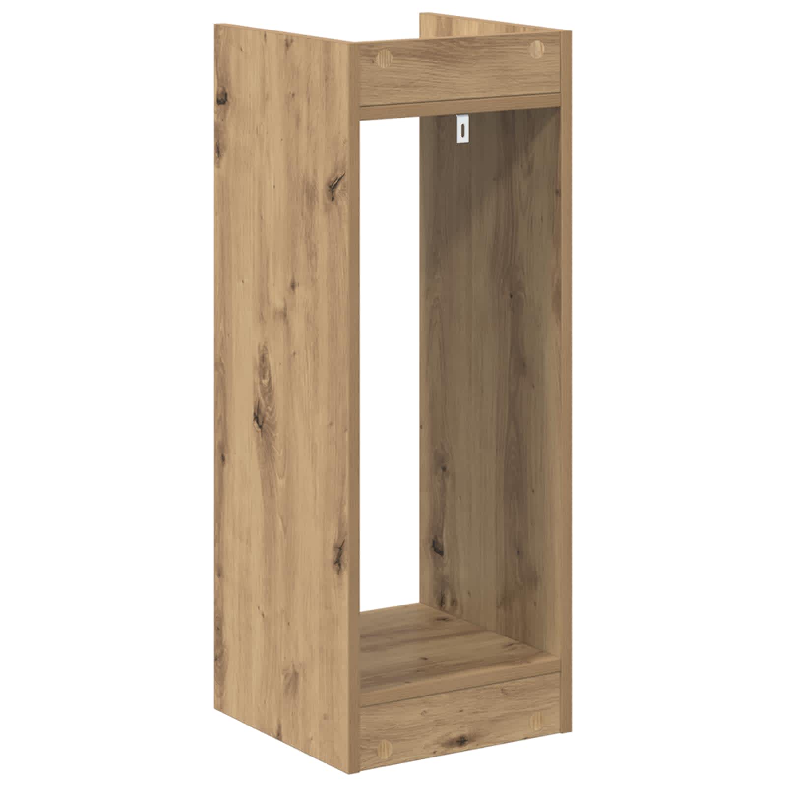 Növényállvány 2 pcs kézműves tölgy 30 x 30 x 80 cm mérnöki fa