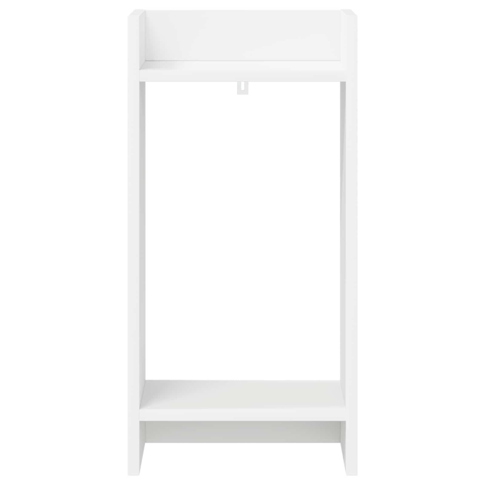 Növényállvány polcokkal fehér 30 x 30 x 60 cm mérnöki fa