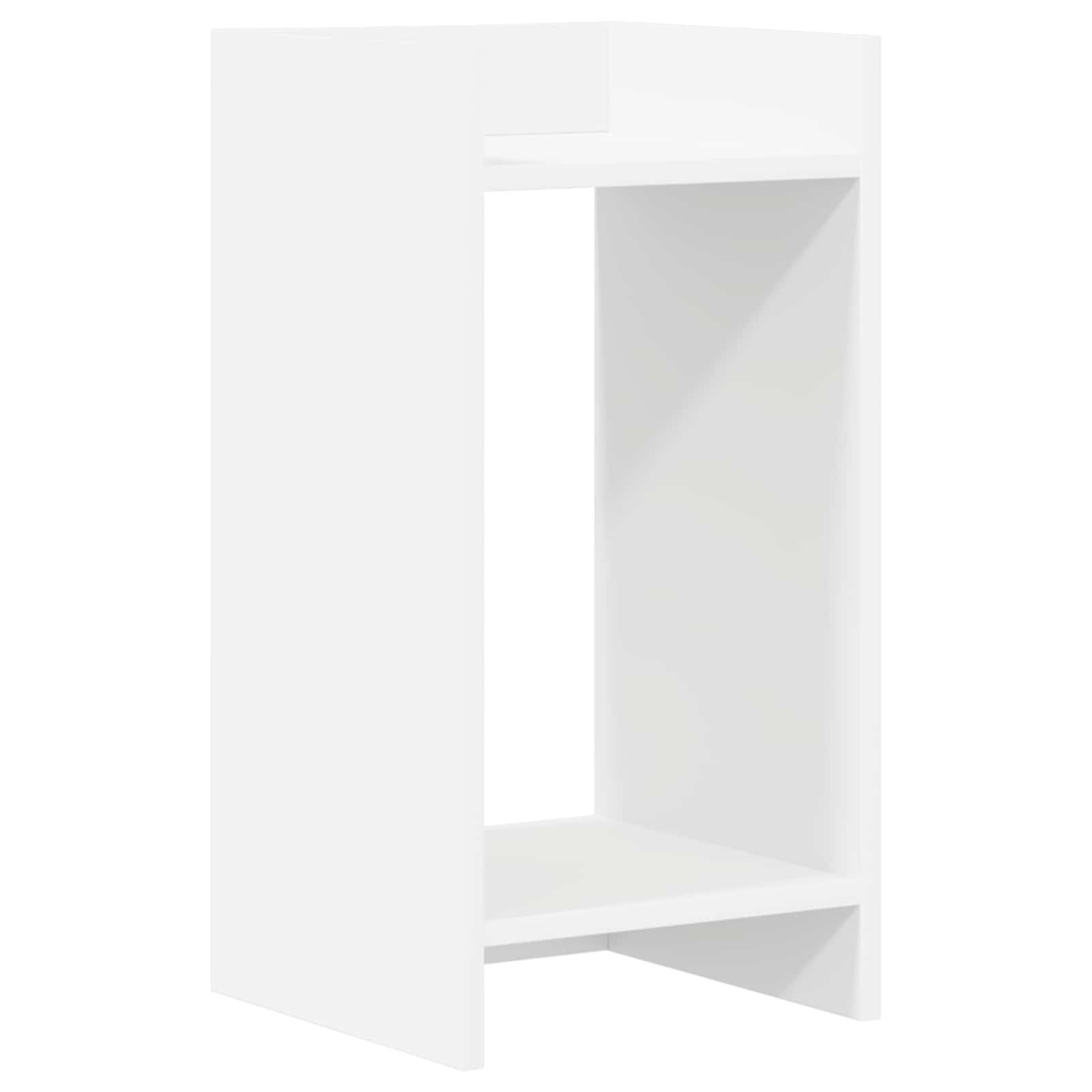 Növényállvány polcokkal 2 pcs fehér 30 x 30 x 60 cm mérnöki fa