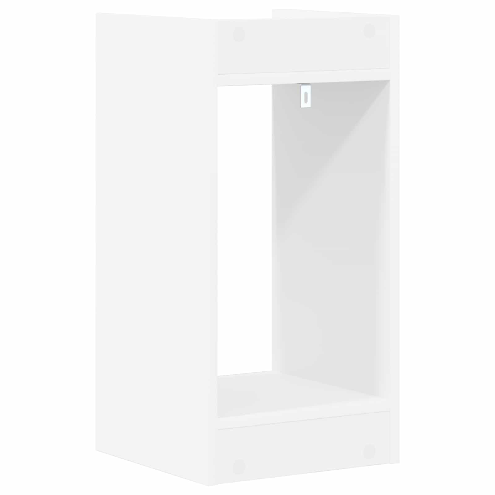 Növényállvány polcokkal 2 pcs fehér 30 x 30 x 60 cm mérnöki fa