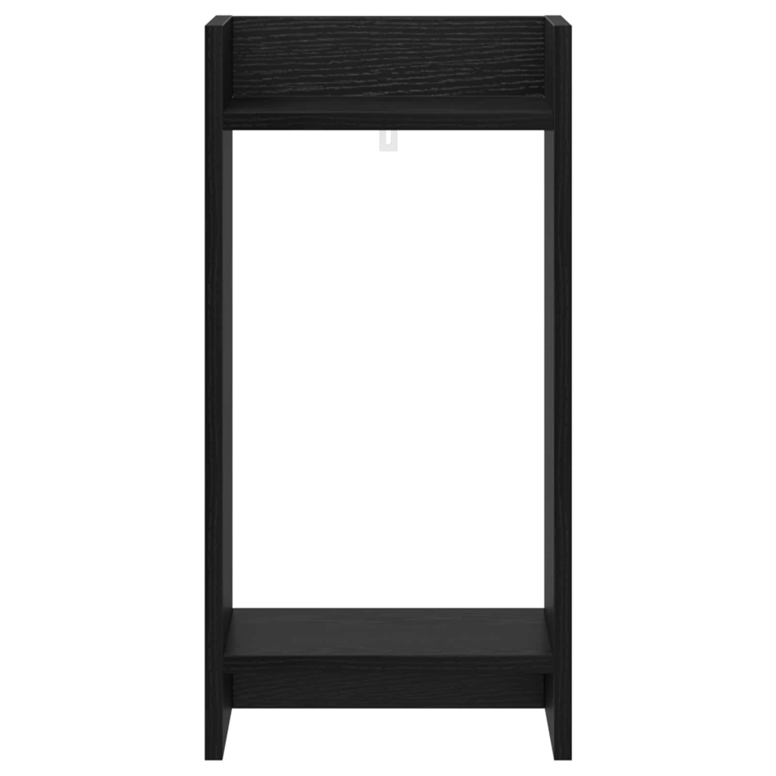 Növényállvány polcokkal fekete tölgy 30 x 30 x 60 cm mérnöki fa