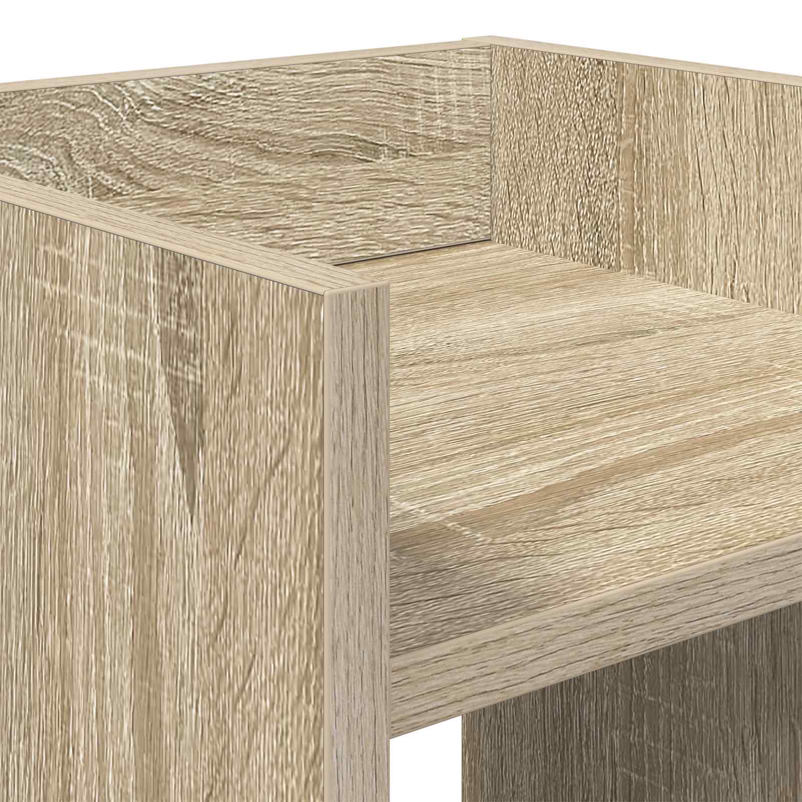 Növényállvány 2 pcs sonoma tölgy 30 x 30 x 60 cm mérnöki fa