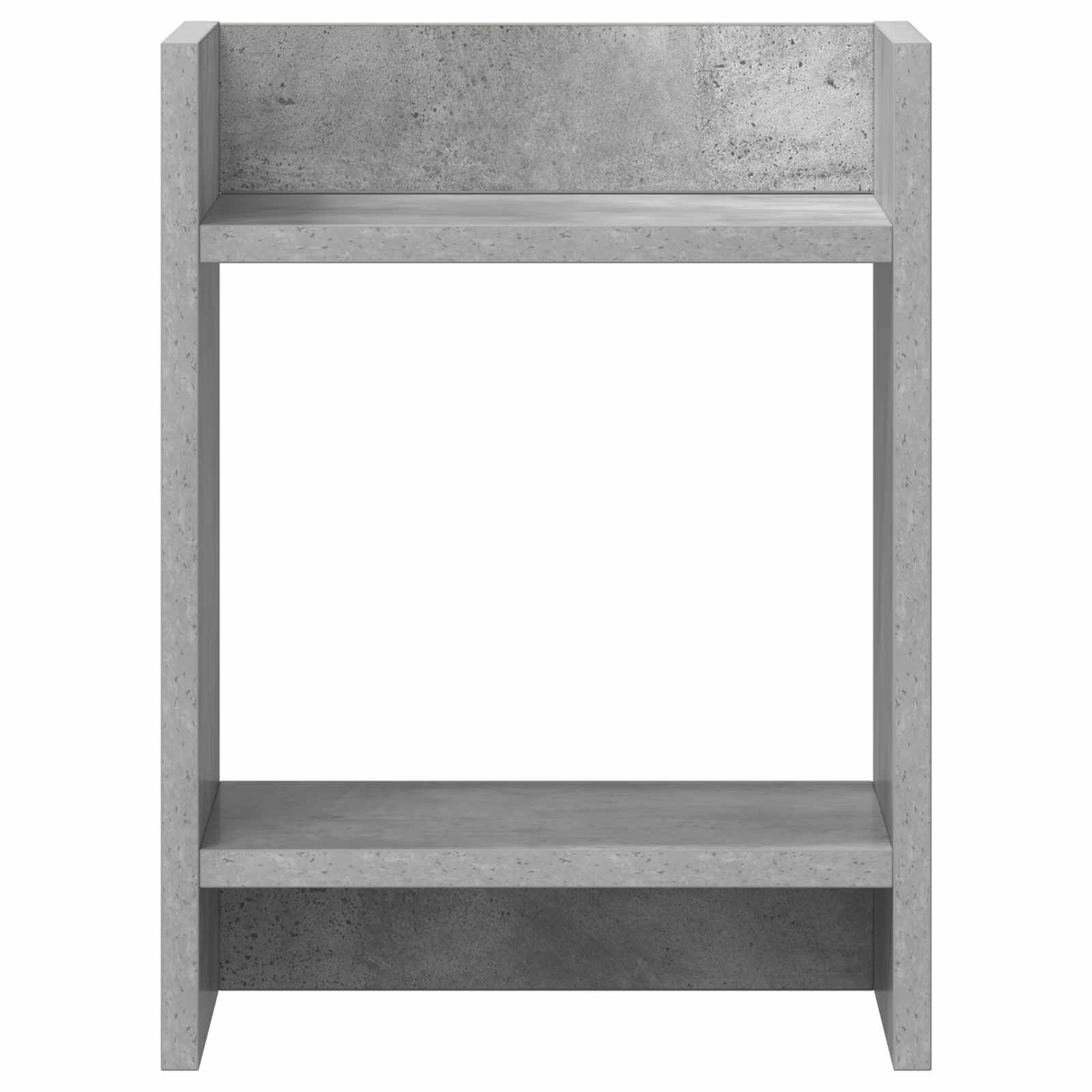Növényállvány polcokkal beton szürke 30 x 30 x 40 cm mérnöki fa